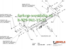 T/030 Фаркоп на Toyota Hilux 2006-