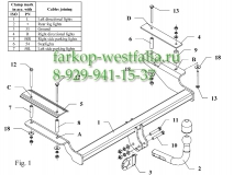 x 22 Фаркоп на Chevrolet Aveo 2002-2012
