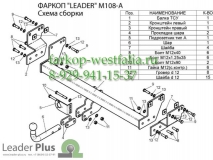 M108-A ТСУ для Mitsubishi Pajero Pinin 1999-2006