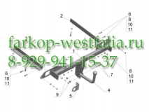 CV 08 Фаркоп на Chevrolet Cruze