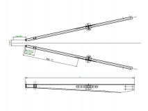 6A1136.006 Дышло ZHL 20-A L=2500 M=55 правое