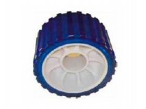 6X1067.015 Ролик опорный L=75 мм, D=128,5/26 мм PVC синий