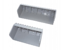 6X1482.002 Заглушка ложемента B=100, H=40 мм PVC серая