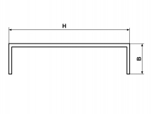 6X1482.002 Заглушка ложемента B=100, H=40 мм PVC серая