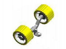 6B3508.001 Качели + 2 ролика желтые