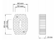 6X1354.007 Фонарь габаритный желтый FT-001Z