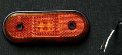 6X1354.105 Фонарь контурный FT-020Z LED желтый с пров 2х0.75