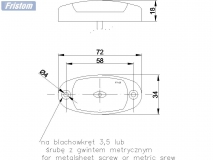 6X1354.140 Фонарь контурный FT-025Z LED желтый