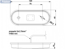 6X1354.143 Фонарь контурный FT-020C LED красный