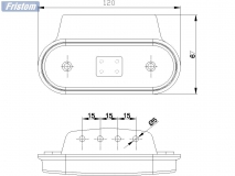 6X1354.146 Фонарь контурный FT-020B K LED белый