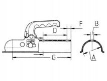 6E0031.006 Головка сцепная K 14C N3 d=70 верт