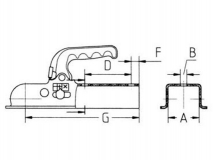 6E0081.091 Головка сцепная K 7,5S N3 40х40 верт