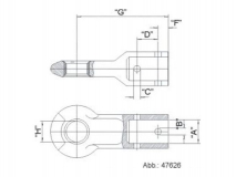 6X0031.008  Петля DIN d60