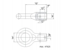6X0031.006  Петля Nato d60