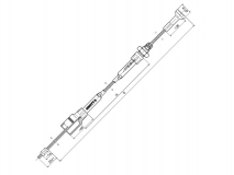 6X0029.032 Трос тормозной 1200/1570 М12 для МТН