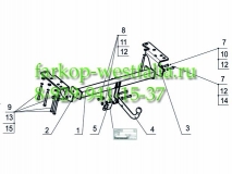 7354-A Фаркоп на Land Rover Discovery Sport 2015-