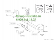 536100 Фаркоп на BMW X3 2010-
