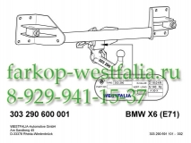 303290600001 Фаркоп на BMW X6 2008-