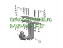NS 21 Фаркоп на Nissan Pathfinder R51 2004-
