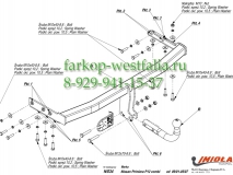 N/034 Фаркоп на Nissan Primera W12 2002-