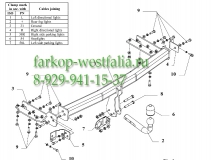 V 59 Фаркоп на Nissan X-Trail T30 2001-2007