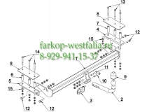 E 53 Фаркоп на Opel Astra H 2004-2009