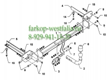 E 50 Фаркоп на Opel Corsa D 2006-