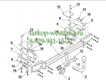 E 42 Фаркоп на Opel Meriva A 2003-2010