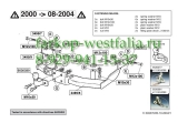 349500 ТСУ для Ford Transit без подножки 2000-