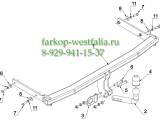 K 44 Фаркоп на VW Golf V 2003-2008