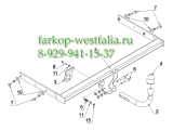 K 56 Фаркоп на VW Jetta VI 2011-