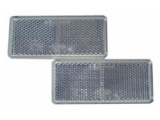 6X1354.008 Светоотражатель 90x40 белый DOB-35B
