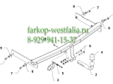 K 57  Фаркоп на VW Passat B7 2010-