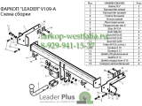 V109-A Фаркоп на VW Sharan 2000-2010 V109-A Фаркоп на VW Sharan 2000-2010