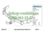 346086600001 Фаркоп на Hyundai Santa Fe 2001-2006