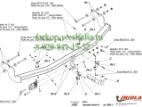 J/020 Фаркоп на Hyundai Santa Fe 2006-2012