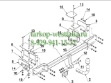 E 42 Фаркоп на Opel Meriva A 2003-2010 E 42 Фаркоп на Opel Meriva A 2003-2010